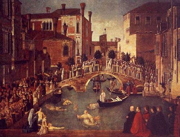 Gentile Bellini The Miracle of the True Cross near the San Lorenzo china oil painting image